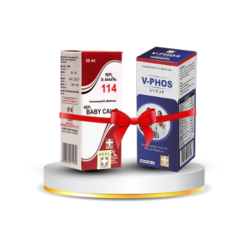 Combo Pack of REPL Dr. Advice No. 114 &  V- PHOS SYRUP