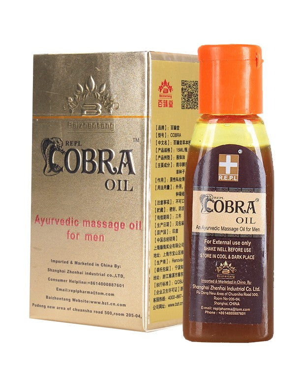REPL COBRA OIL (Ayurvedic Massage Oil) - Renovision Exports Pvt. Ltd